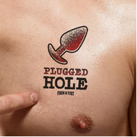 TEMPORARY TATTOO PLUGGED HOLE