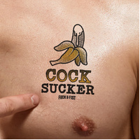 TEMPORARY TATTOO COCK SUCKER