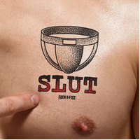 TEMPORARY TATTOO SLUT