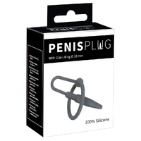 SILICONE PENIS PLUG WITH RING 5.5cm DIAMETER 8mm