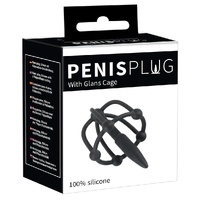 SILICONE PENIS PLUG CAGE GLANS 5cm - DIAMETER 8mm