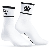 GOOD BOY SOCKS WHITE/BLACK