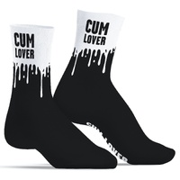 WHITE/BLACK CUM LOVER SOCKS