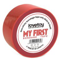 LOVETOY MY FIRST BONDAGE TAPE - RED
