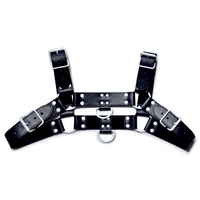 MENS COLOURED H FRONT HARNESS - WHITE