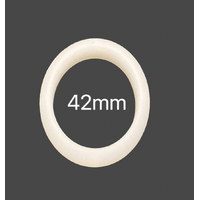 SILICONE BAND COCK RING - WHITE 42mm