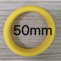 SILICONE BAND COCK RING - YELLOW 50mm