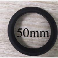SILICONE BAND COCK RING - BLACK 50mm
