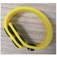ADJUSTABLE SILICONE COCK RING - YELLOW