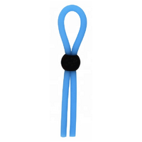 LASSY SILICONE COCK RING - BLUE GLOW IN THE DARK