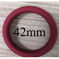 SILICONE BAND COCK RING - RED 42mm