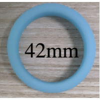SILICONE BAND COCK RING - GLOW BLUE 42mm