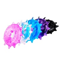 BASIX SINGLE SPIKE TPE COCK RING - VARIOUS COLOURS
