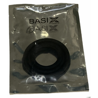 BASIX 3pc SILICONE RING - BLACK
