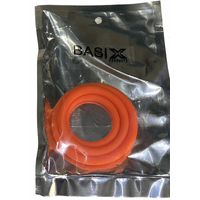 BASIX 3pc SILICONE COCK RING - ORANGE