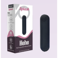 SPLASH HEHE RECHARGEABLE SILICONE BULLET - BLACK