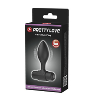 P/L VIBRO BUTT PLUG BLACK