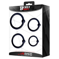 BEAST RINGS SET OF 4 GLANS RINGS