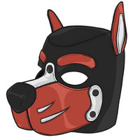 NEOPRENE HUSKY HOOD - RED