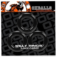 OXBALLS WILLY RINGS 3-PACK BLACK
