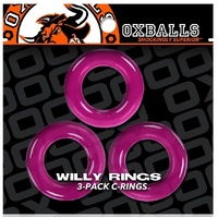 OXBALLS WILLY RINGS 3-PACK PINK