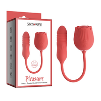 PLEASURE LUXURY DOUBLE-ENDED ROSE VIBRATOR