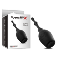 SQUEEZER X SILICONE ANAL DOUCHE 310ml (BEADED)