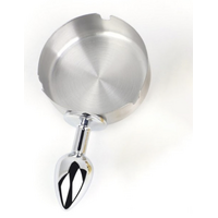 ASH TRAY BUTT PLUG - SILVER
