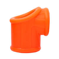 BALL STRETCHER AND COCK RING - ORANGE