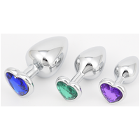 HEART SILVER ALLOT BUTT PLUG MEDIUM