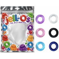 JELL-O COCK RING - ROUND BLACK