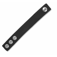 LEATHER ADJUSTABLE COCK RING - BLACK