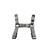 X-CITE LEATHER HARNESS RAINBOW HARDWARE - MEDIUM