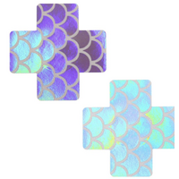 MERMAID CROSS NIPPLE COVERS