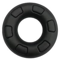 CASINO CHIP - BLACK SILICONE COCKRING