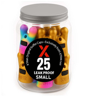 25 X LEAK PROOF SMALL PRIDE-GOLD