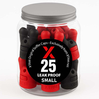 25 X DOUBLE LEAK PROOF RED-BLACK