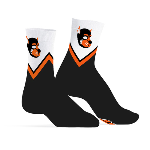 PUPPY HOOD SOCKS - ORANGE