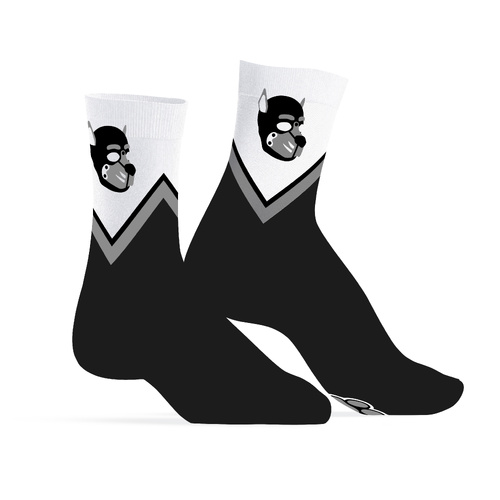 PUPPY HOOD SOCKS - GREY