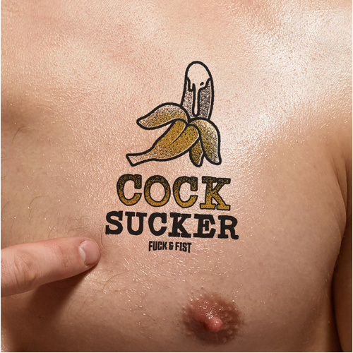 TEMPORARY TATTOO COCK SUCKER