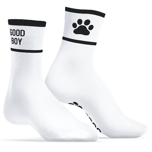 GOOD BOY SOCKS WHITE/BLACK