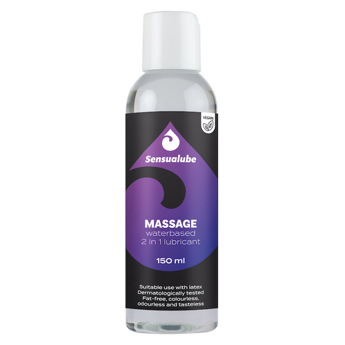 SENSUALUBE 2 IN 1 MASSAGE WATER BASED LUBE 150ml