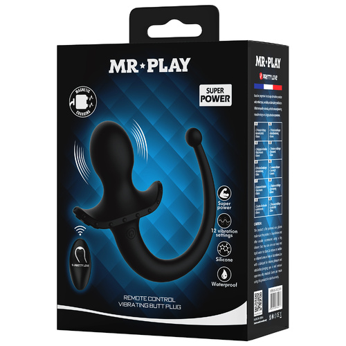 MR PLAY VIBRATING REMOTE CONTROL BUTT PLUG TAIL