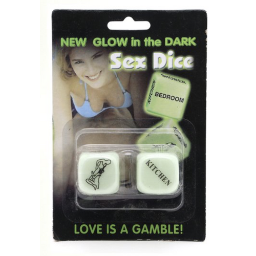 LARGE GLOW IN THE DARK NOVELTY DICE