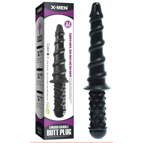 X-MEN HANDLED SWIRL BUTT PLUG
