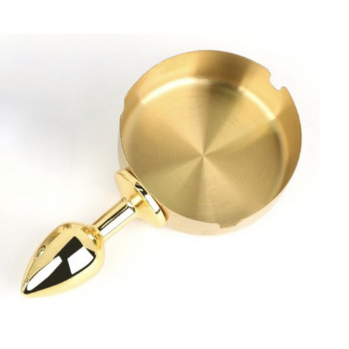 ASH TRAY BUTT PLUG - GOLD