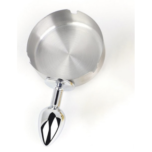 ASH TRAY BUTT PLUG - SILVER