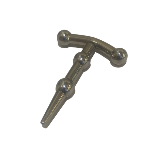 BEADED T BAR PENIS PLUG 45mm insertable