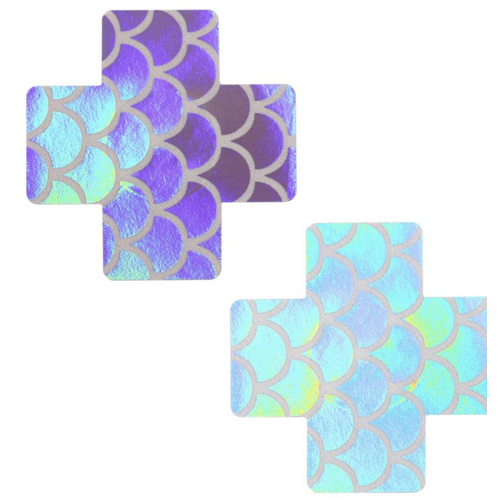 MERMAID CROSS NIPPLE COVERS