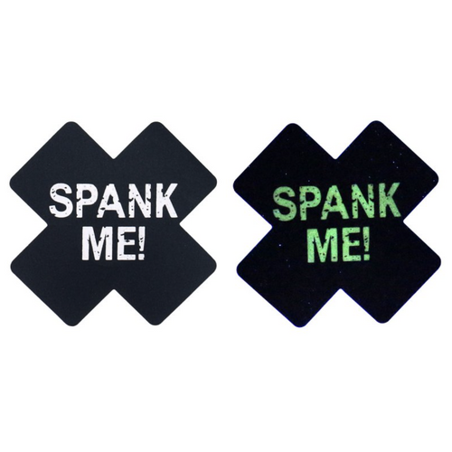 NIPPLE PASTIE CROSS SPANK ME GLOW IN THE DARK